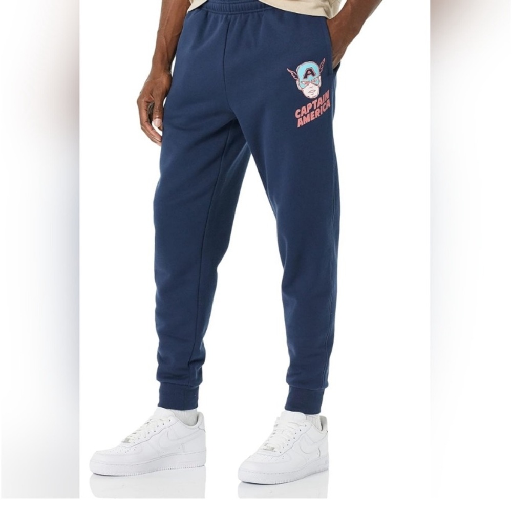 NWT Marvel Captain America Sweat Pants Size Large